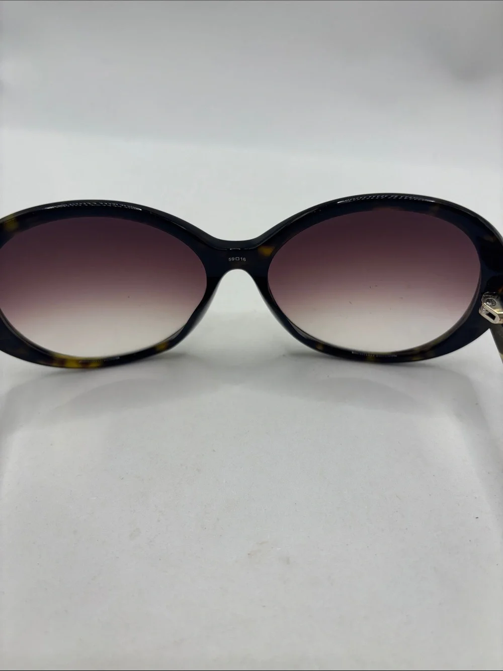 VTG Brighton Brown Foxy Lady Tortoiseshell Frame Handmade Italy silver accents - Picture 7 of 14